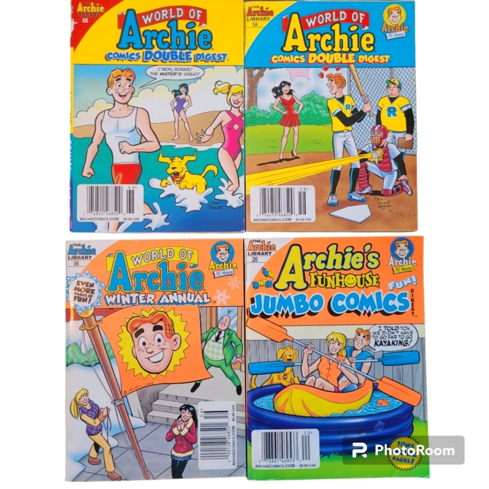 4 Archie Funhouse,  Double Digest and Annual Comic books